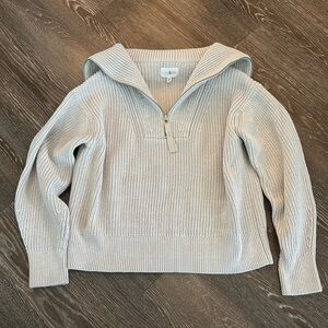 Lou & Grey Zip Up Sweater